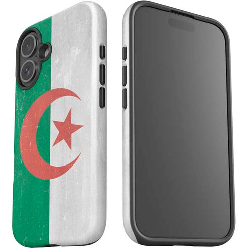 Algeria Flag Distressed iPhone 17 Impact Case
